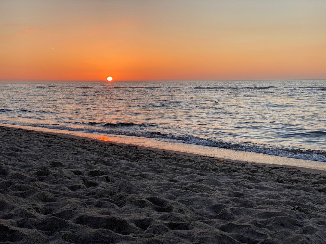Sonnenuntergang am Ostseestrand