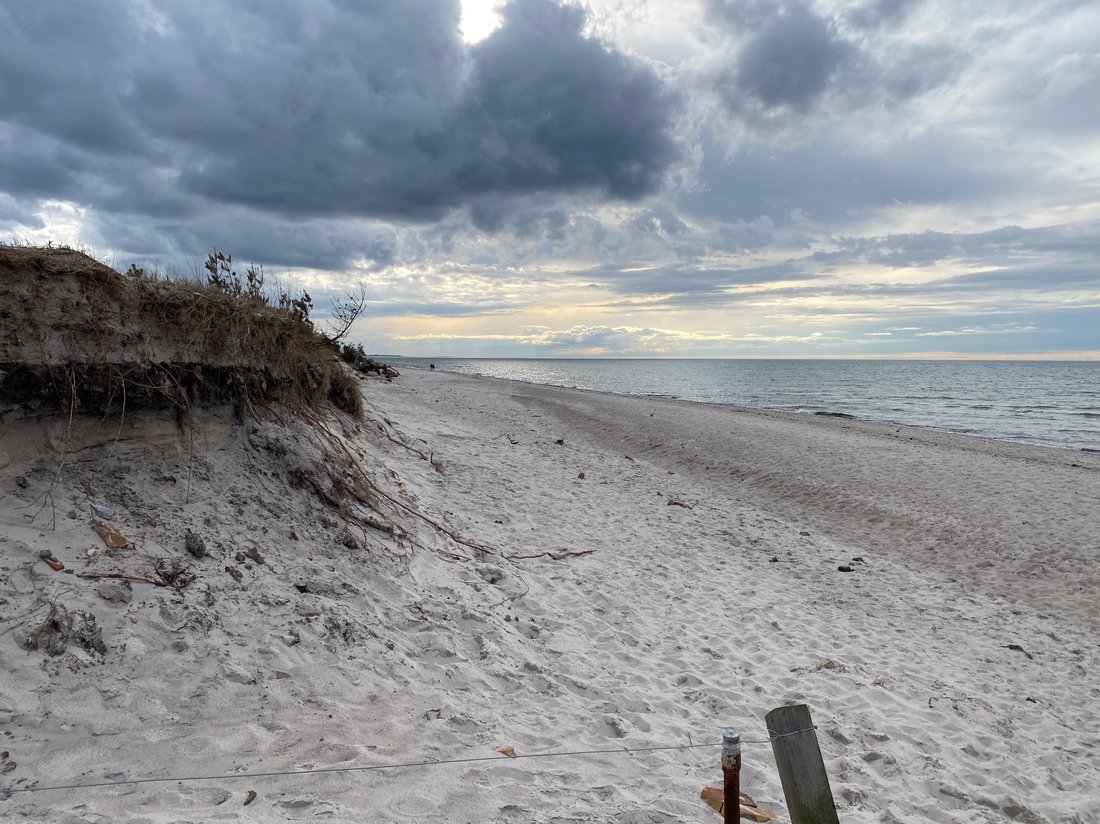 Wolkenstimmung am Weststrand
